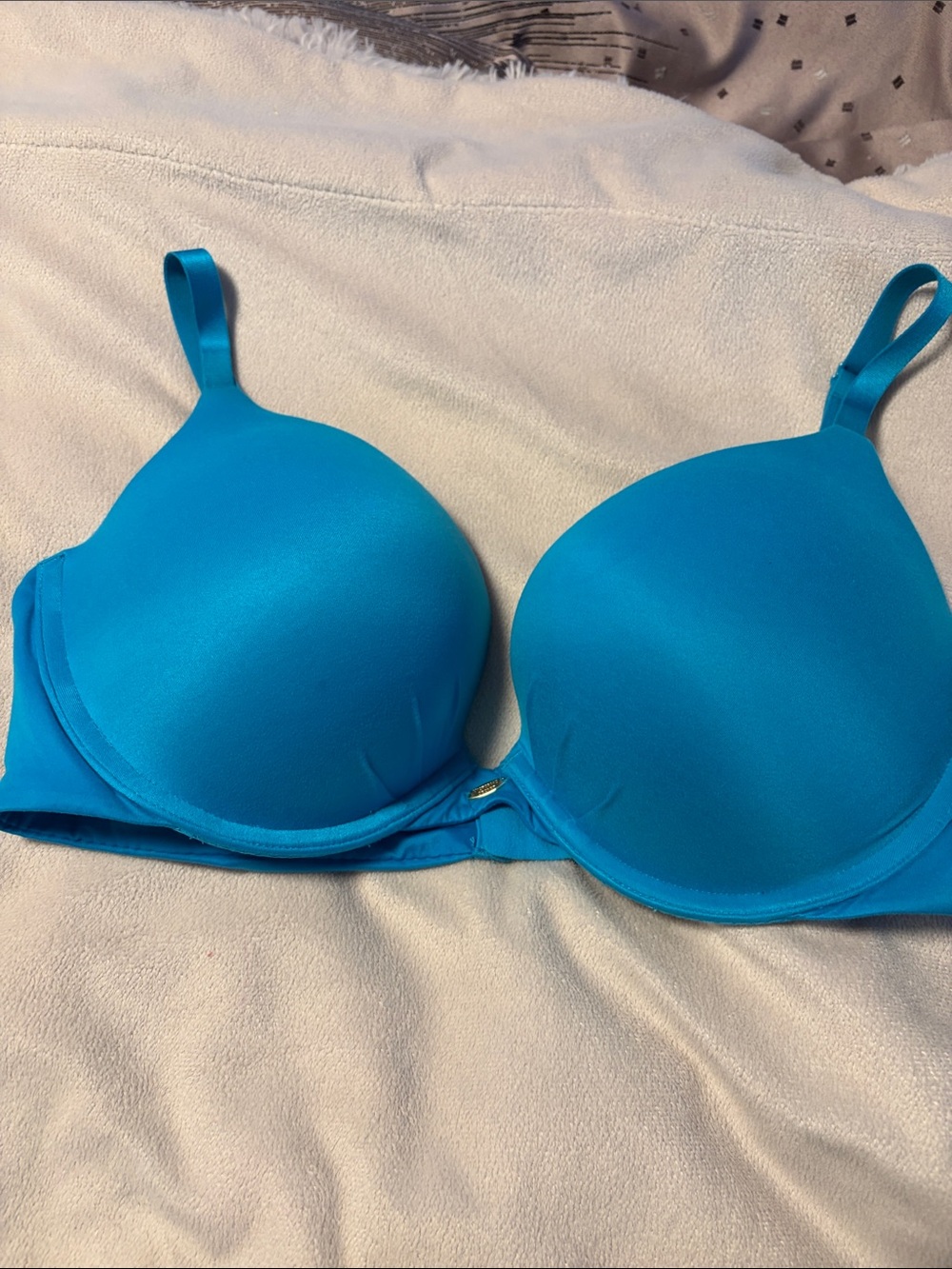 Victorias Secret plunge bra teal color padded cup